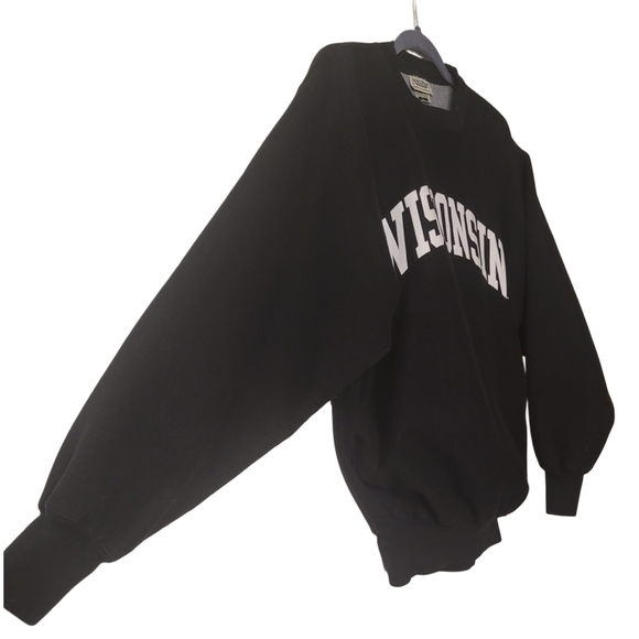 Steve & Barry's Black Crewneck Sweater Wisconsin Style - Picture 2 of 5